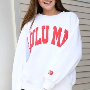 White and Red Lulumac Sweatshirt
